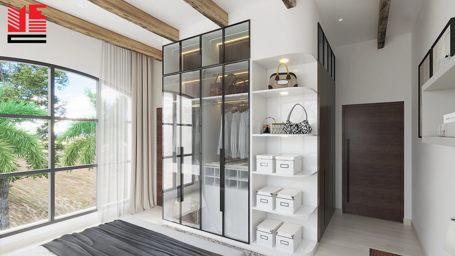 تصميم داخلي سكني مشرق — منظر ٣٥