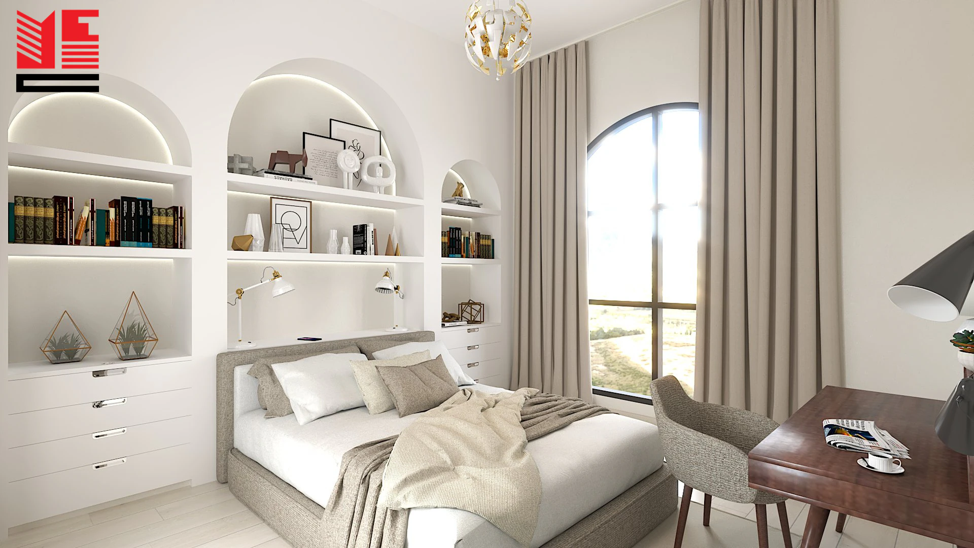 تصميم داخلي سكني مشرق — منظر ٢٠