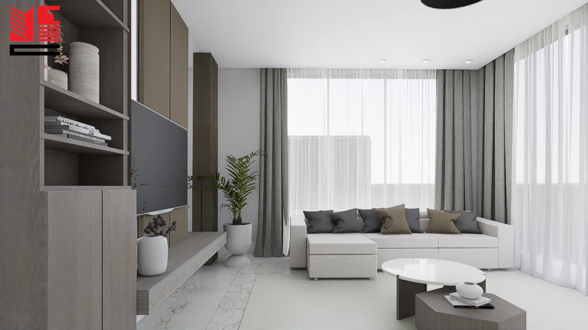 تصميم داخلي سكني معاصر — منظر ١٤