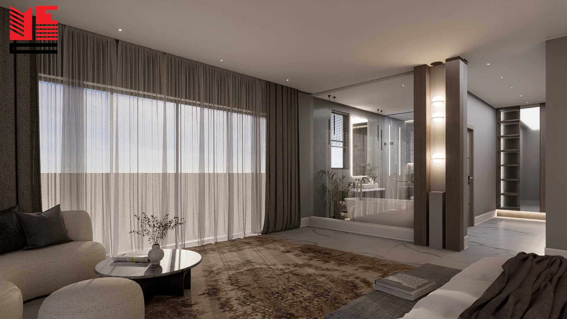 تصميم داخلي سكني معاصر — منظر ١٣
