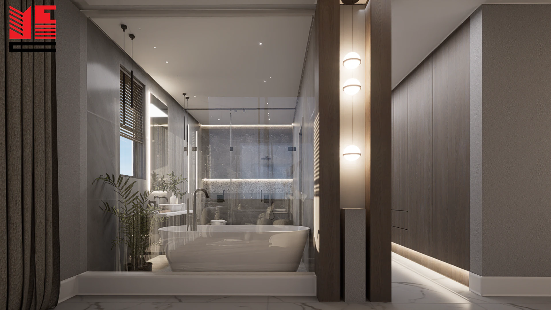 تصميم داخلي سكني معاصر — منظر ٦
