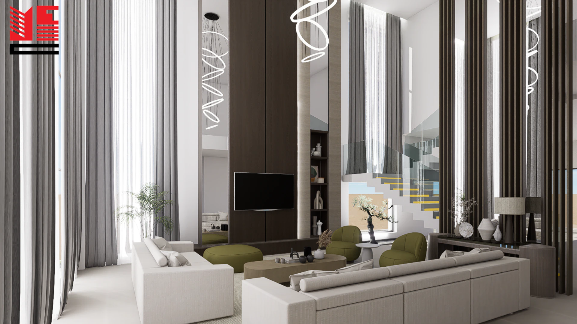 تصميم داخلي سكني معاصر — منظر ٥