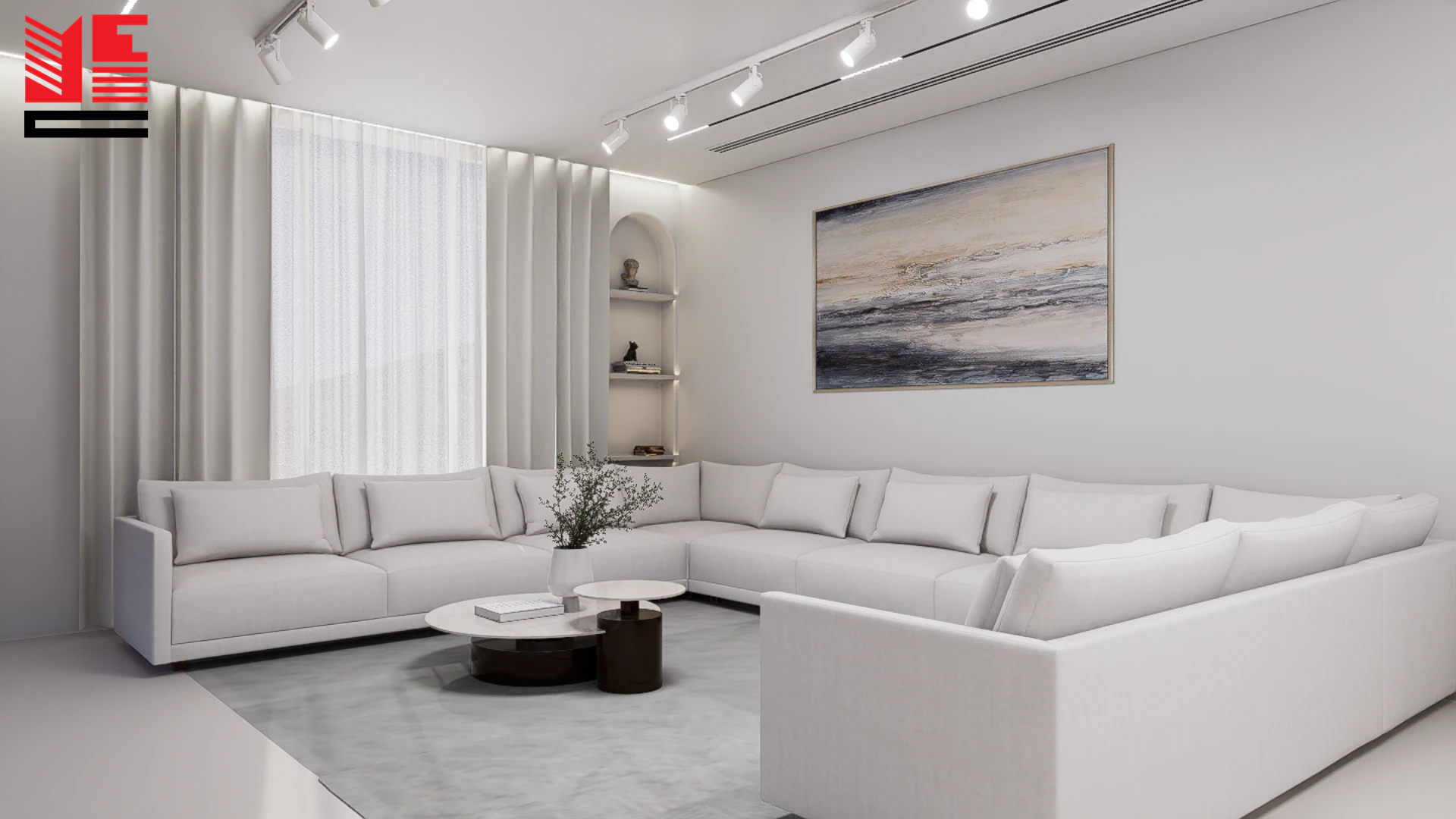 Residence Interiors in Light Tones — project view 15