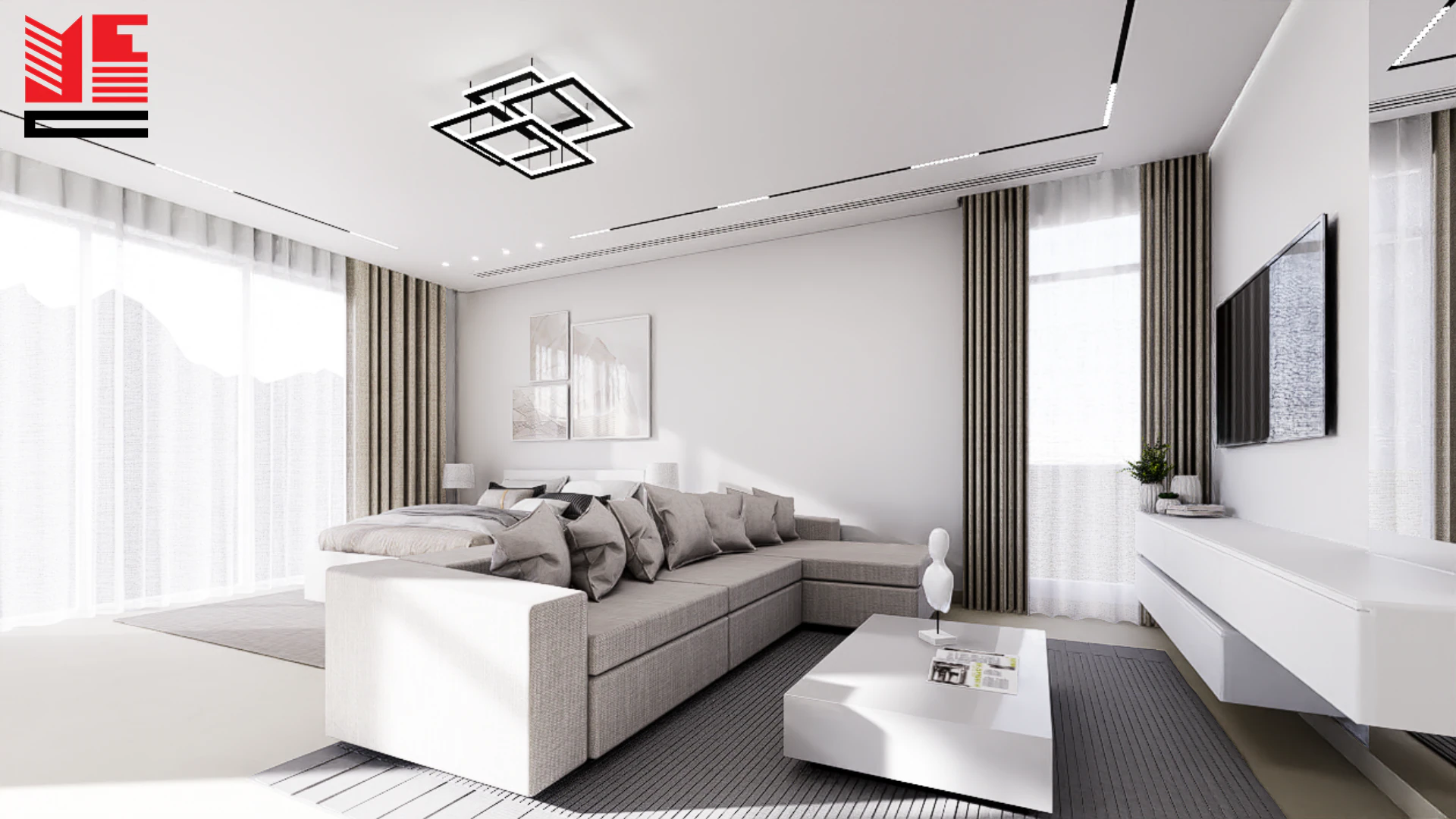 Residence Interiors in Light Tones — project view 11