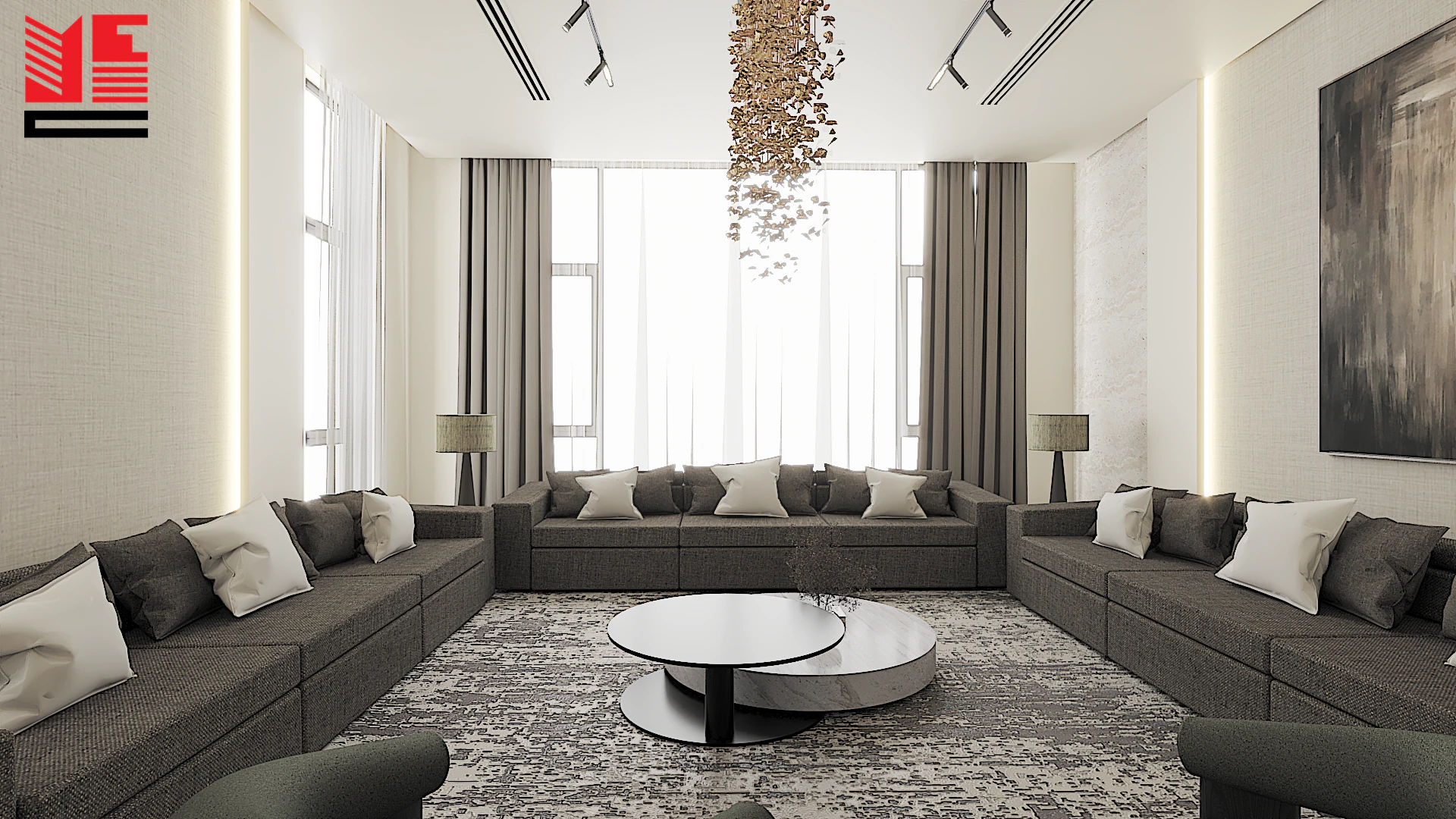 تصميم داخلي سكني بألوان محايدة دافئة — منظر ٢٩
