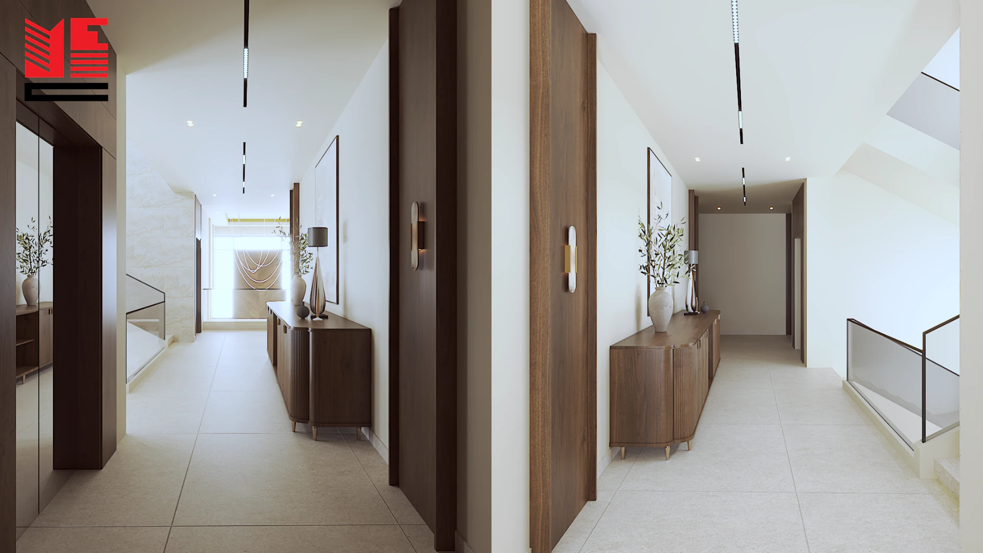 تصميم داخلي سكني بألوان محايدة دافئة — منظر ٩