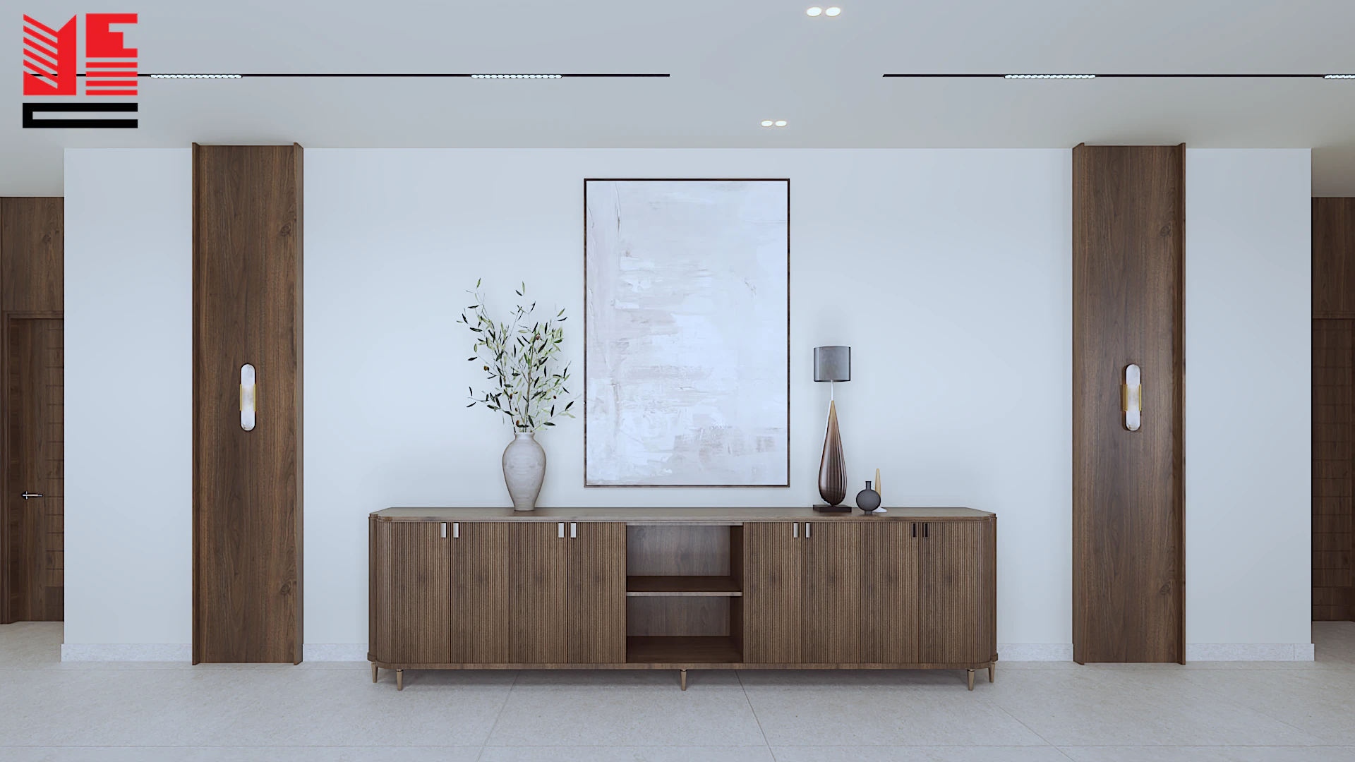 تصميم داخلي سكني بألوان محايدة دافئة — منظر ٨