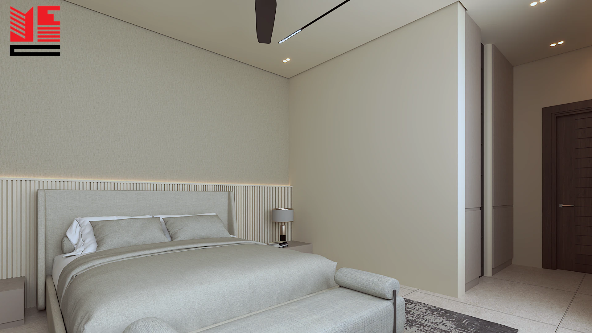 تصميم داخلي سكني بألوان محايدة دافئة — منظر ٧