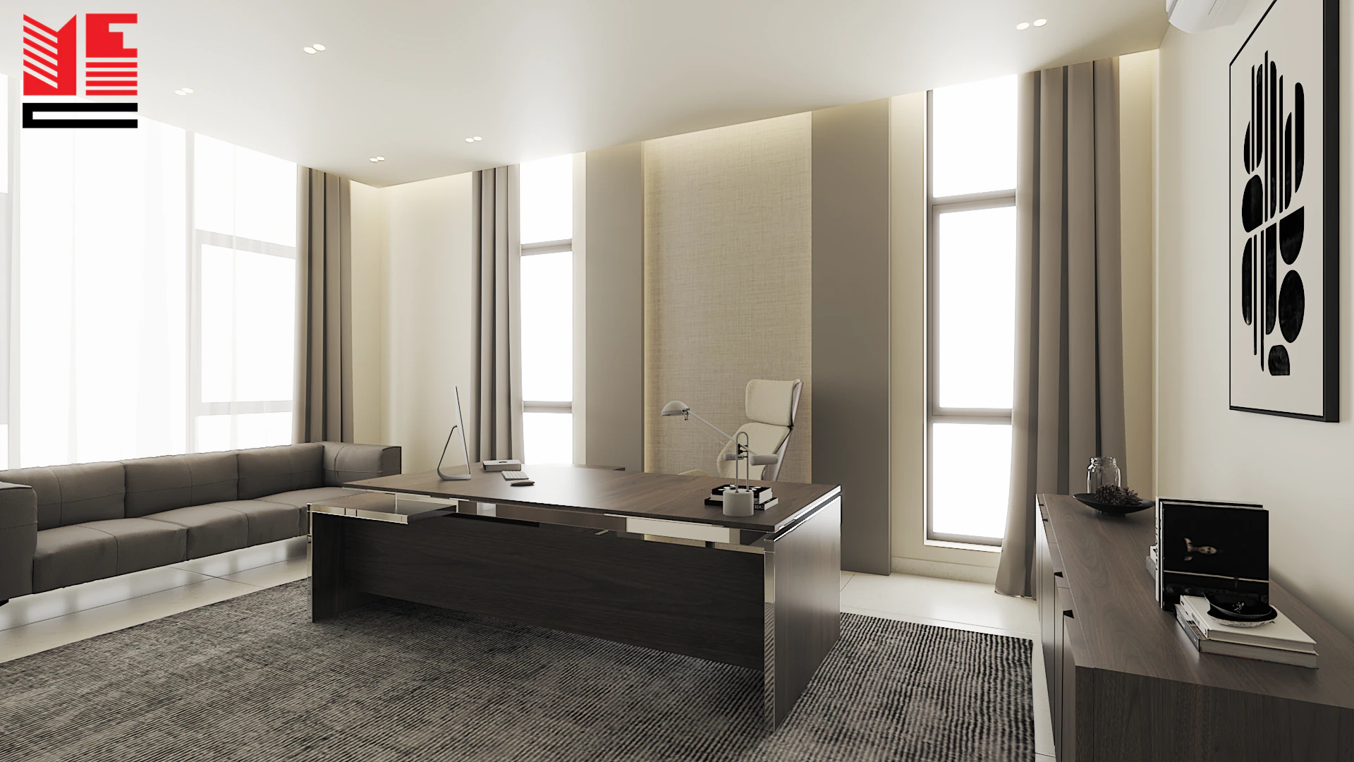 تصميم داخلي سكني بألوان محايدة دافئة — منظر ٤٣