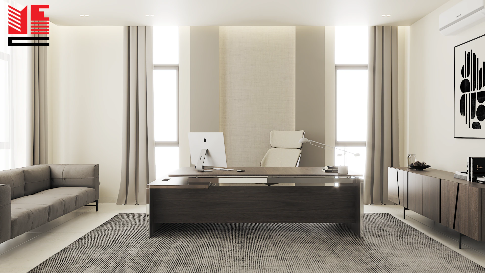 تصميم داخلي سكني بألوان محايدة دافئة — منظر ٤٢