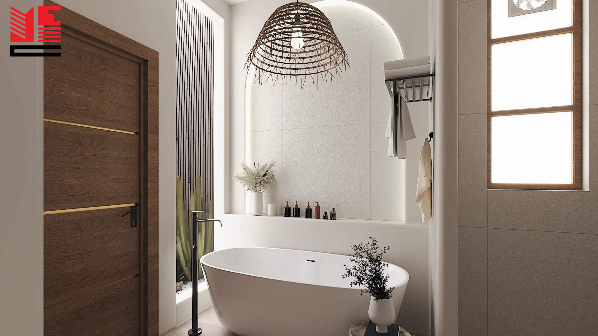 Residence Interiors with Soft Arches — project view 8